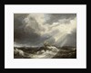 Sunlight on a stormy sea by Bonaventura Peeters the Elder