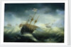English ships in a rough sea by Claes Wou