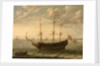 A Zeeland ship at anchor by Abraham Willaerts