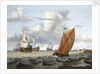 Shipping off a Dutch harbour by Gerrit Pompe