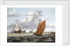 Shipping off a Dutch harbour by Gerrit Pompe