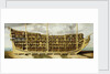 Section through a first-rate, 1701 by Thomas Phillips