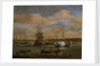 An English Merchant ship in a mediterranean harbour by Willem Van de Velde the Younger