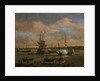 An English Merchant ship in a mediterranean harbour by Willem Van de Velde the Younger