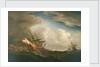 English ships at sea beating to windward in a gale by Willem Van de Velde the Younger