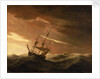 An English ship lying-to in a gale by Willem Van de Velde the Younger