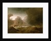 A Dutch ship scudding before a storm by Willem Van de Velde the Younger