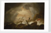 Two English ships wrecked in a storm on a rocky coast by Willem Van de Velde the Younger