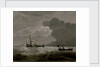 A kaag and a weyschuit running before a strong breeze by Willem Van de Velde the Younger