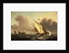 A kaag going to windward in a fresh breeze by Willem Van de Velde the Younger