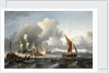 The merchant shipping anchorage in the Texel by Ludolf Bakhuizen