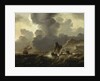 A Dutch ship wrecked on a rocky coast by Ludolf Bakhuizen