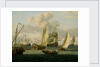 Shipping off Amsterdam by Abraham Storck