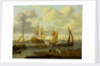 Shipping off Amsterdam by Abraham Storck