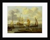 Shipping off Amsterdam by Abraham Storck
