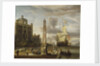 A Venetian pilgrim ship in an Italian port by Abraham Storck