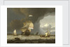 Dutch ships in the mouth of the Scheldt by Jan Claesz Rietschoof
