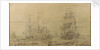 A 17th century whaling scene by T. or F 0 Boon