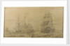A 17th century whaling scene by T. or F 0 Boon