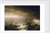 English ships in a storm by Johan van der Hagen