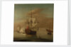 A ketch rigged yacht and other vessels becalmed by J. Cook