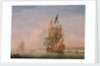 A Yacht Becalmed by Peter Monamy