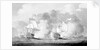 Action between English and French ships by unknown