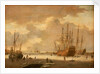 A Dutch whaler and other vessels in the ice by Adam Silo
