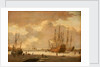 A Dutch whaler and other vessels in the ice by Adam Silo