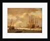 A Dutch whaler and other vessels in the ice by Adam Silo
