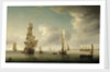 Shipping in light airs in the Thames Estuary by Charles Brooking