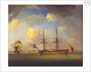 A naval snow by Charles Brooking