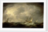 Royal yachts in a storm by Charles Brooking
