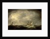 Royal yachts in a storm by Charles Brooking