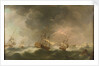 East Indiamen driven ashore in a storm by Charles Brooking
