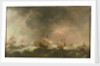 East Indiamen driven ashore in a storm by Charles Brooking