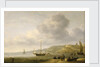 A beach scene near Scheveningen by Charles Brooking