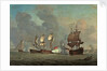 An English privateer engaging a French privateer by Samuel Scott