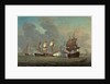 An English privateer engaging a French privateer by Samuel Scott