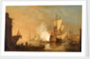 An English man-of-war firing a salute by Samuel Scott