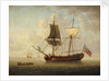 A brigantine in a calm sea by John Cleveley