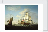 An English squadron getting under way by Francis Swaine