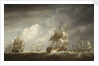 A fleet of East Indiamen at sea by Nicholas Pocock