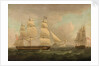A merchantman off Dover by Thomas Whitcombe