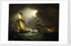 A smuggler chased by a brig by Thomas Buttersworth