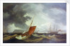 A Brixham trawler running into Torbay by Thomas Luny