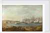 The international squadron carrying Prince Otto of Bavaria to become King of Greece firing a salute off Nafplio, February 1833 by attributed to John (Giovanni) Schranz