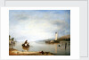 Dead calm: Boats off Cowes Castle by Augustus Wall Callcott