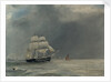 A steam paddle frigate by unknown