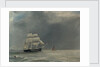 A steam paddle frigate by unknown